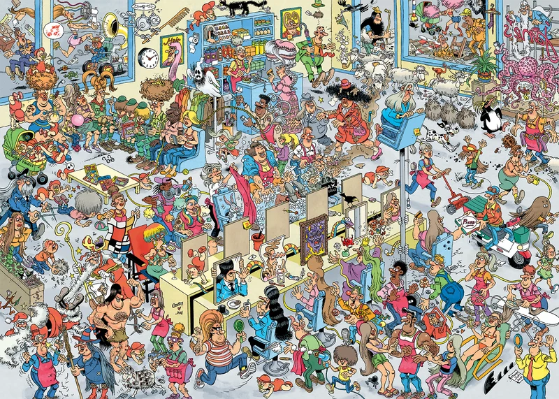 Jan van Haasteren - At the Hairdressers (1000 pieces)