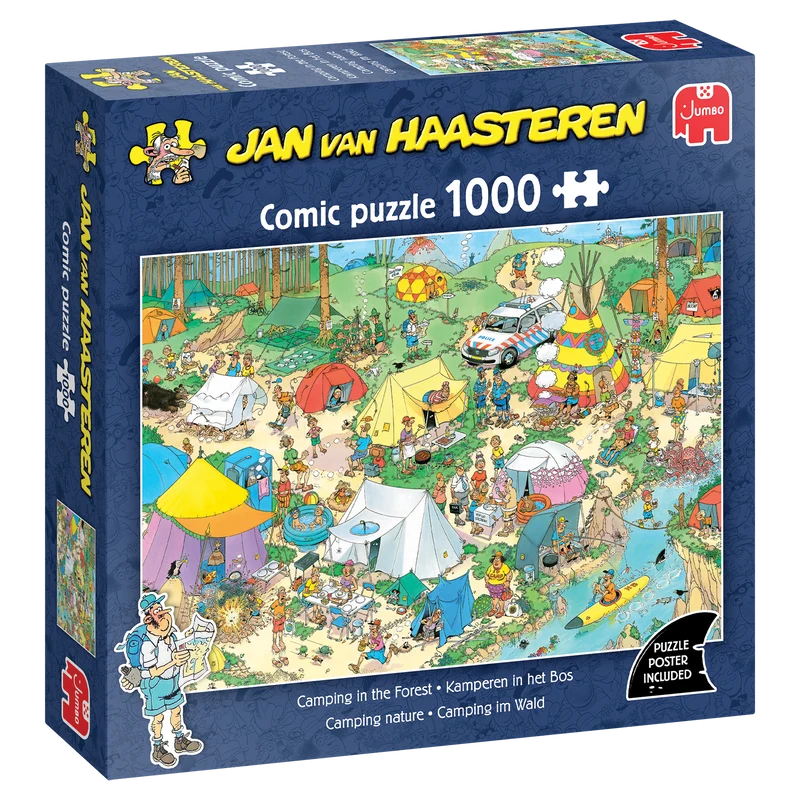 Jan van Haasteren - Camping in the Forest (1000 pieces)