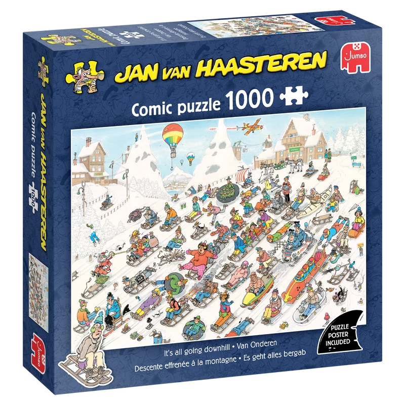 Jan van Haasteren - It's all going downhill (1000 pieces)