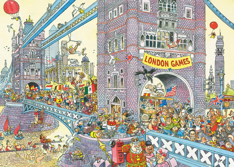 Wasgij Retro Mystery 8 - The Final Hurdle! (1000 pieces)