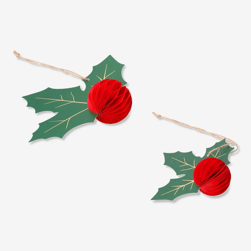 Honeycomb hollies for hanging - 2 pcs