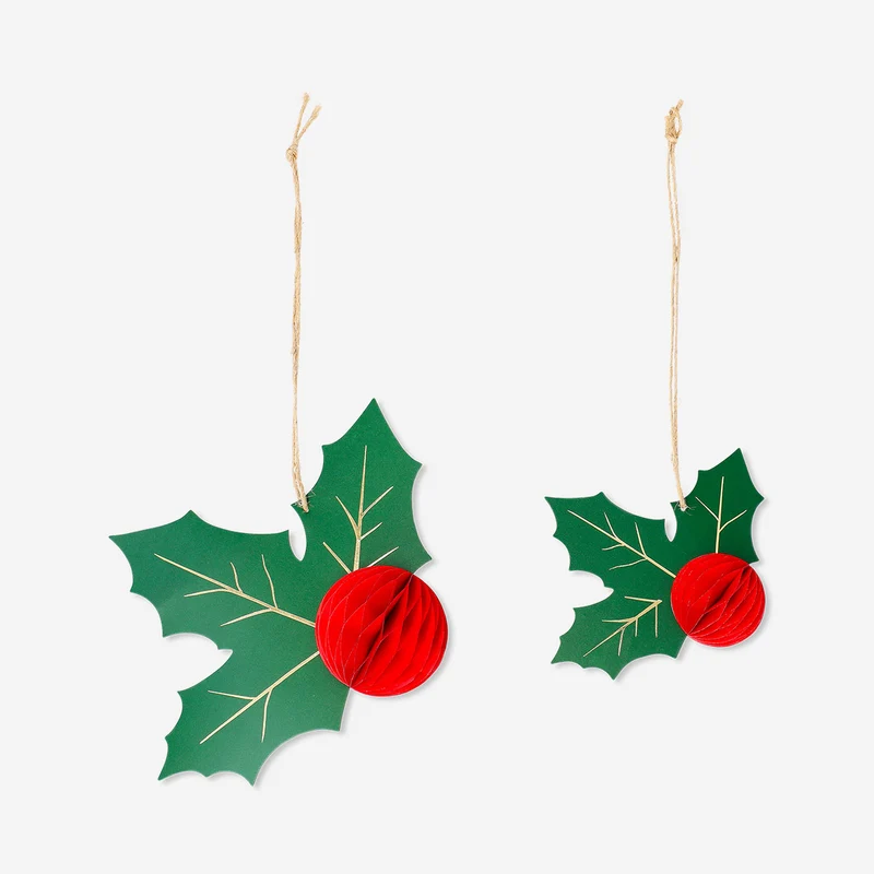 Honeycomb hollies for hanging - 2 pcs