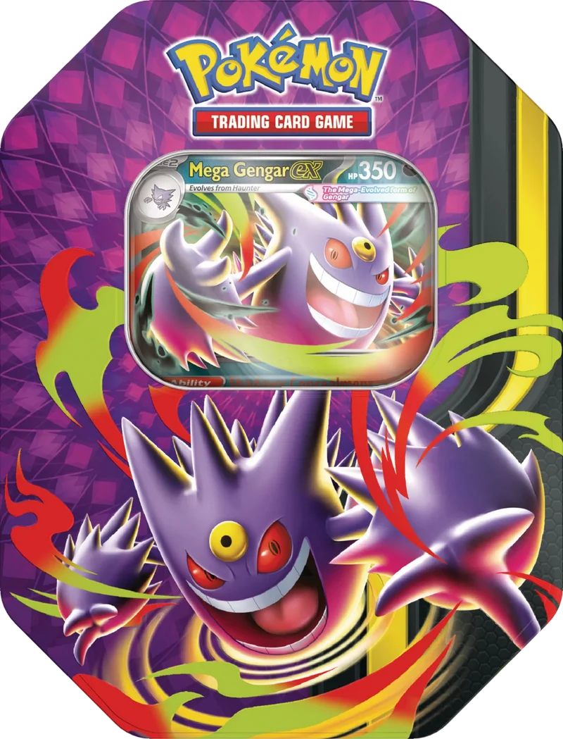 Pokemon TCG: Lata Megaluz Lunar - Mega Gengar ex o Mega Clefable ex En Español