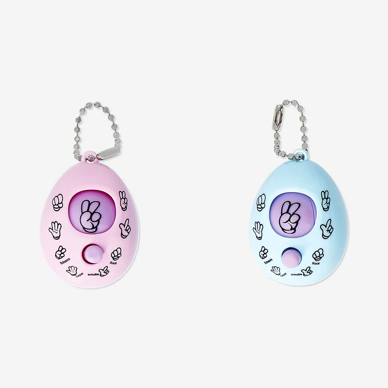 Key rings - Digital rock, paper, scissors game