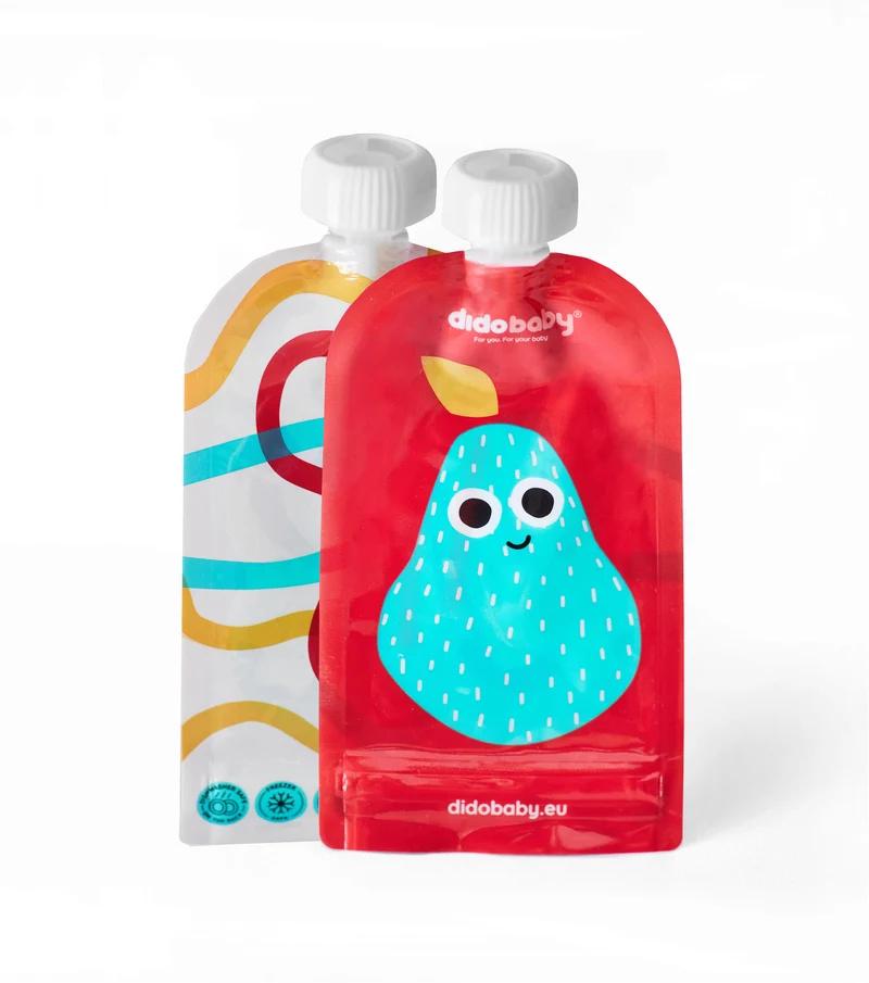 Pack de 6 pouch reutilizable para pure de fruta · Didobaby