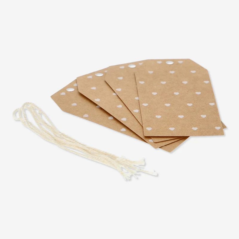Heart gift tags. 4 pcs