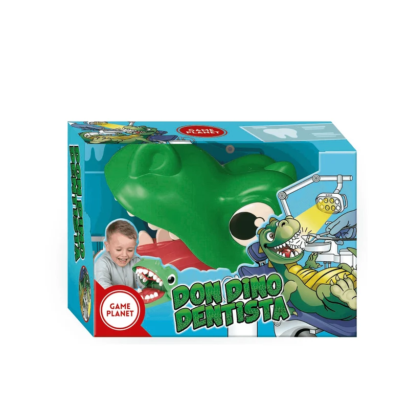 Juego de mesa Don Dino Dentista - Diviértete cuidando los dientes de los dinosaurios