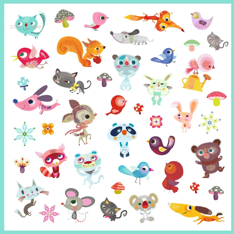 Pegatinas Pequeños Amigos · Djeco