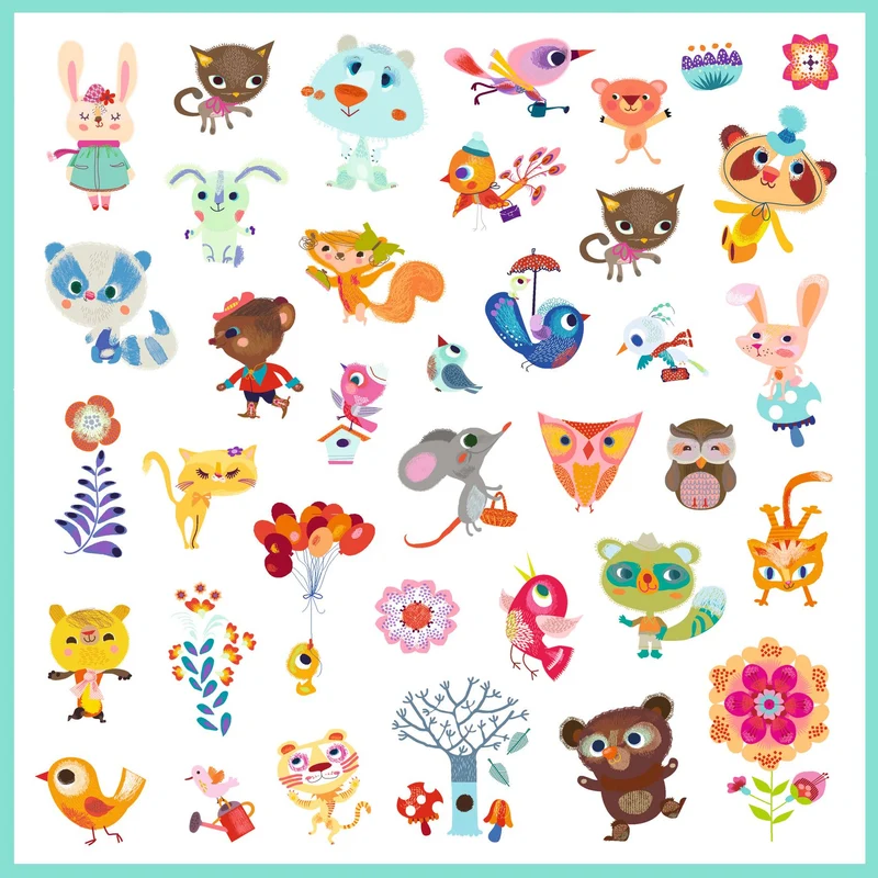 Pegatinas Pequeños Amigos · Djeco
