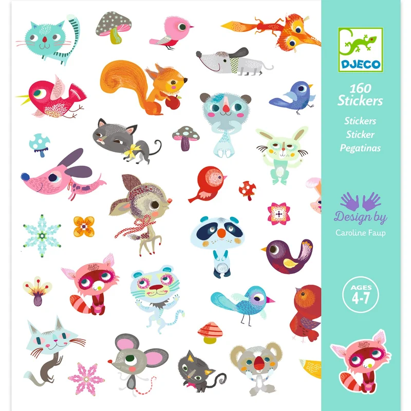 Pegatinas Pequeños Amigos · Djeco