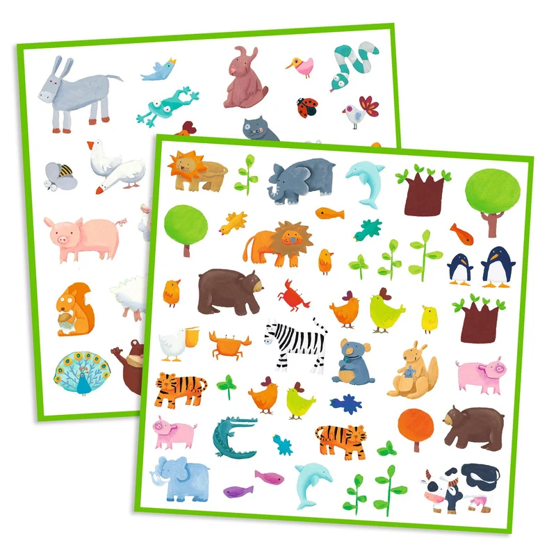 Pegatinas Animales · Djeco