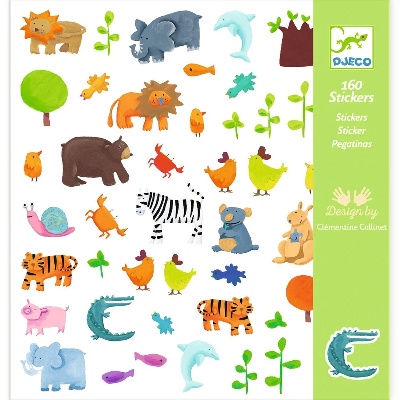 Pegatinas Animales · Djeco