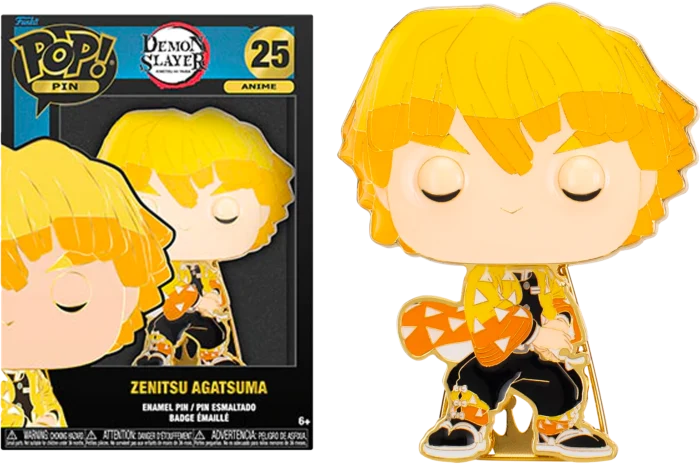 Funko Pop Pin Zenitsu Agatsuma - Demon Slayer 10cm