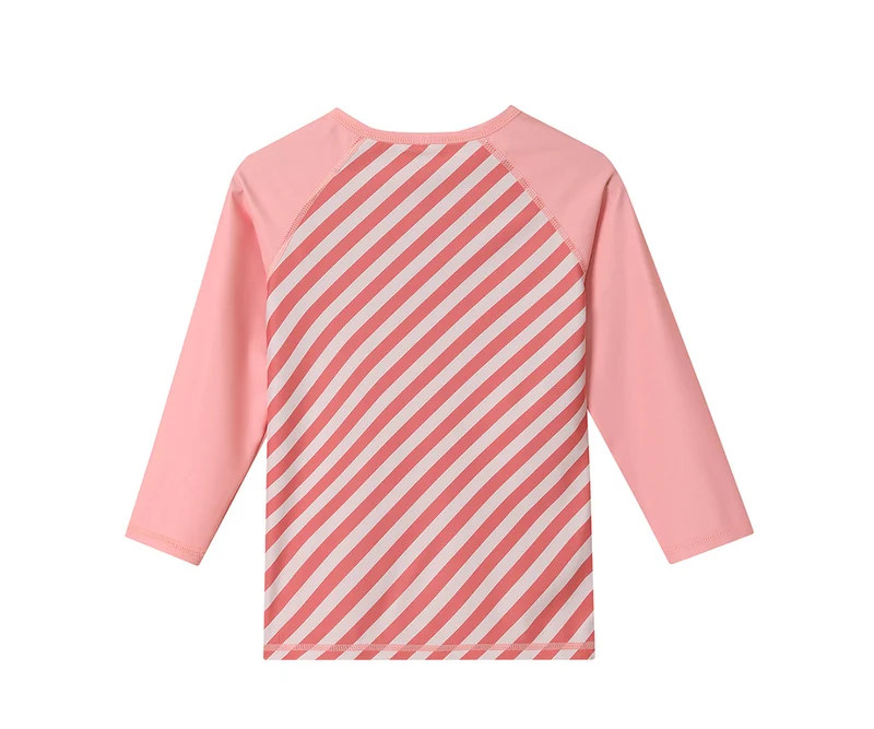 Camiseta Protección Solar Manga Larga · Stripes Bloom & Blush
