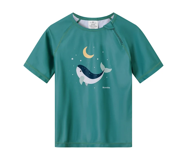 Camiseta Protección Solar Manga Corta · Whale Teal