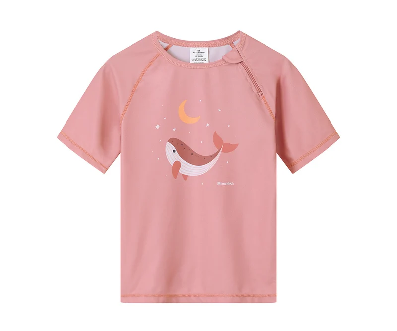 Camiseta Protección Solar Manga Corta · Whale Pink