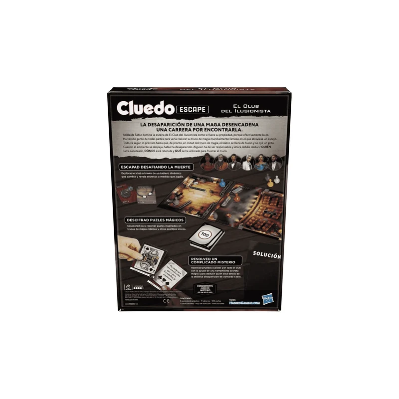 Cluedo Escape El Club del Ilusionista Juego de mesa