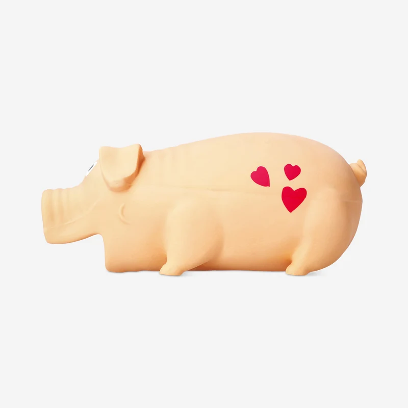 Pet toy - Pig with hearts