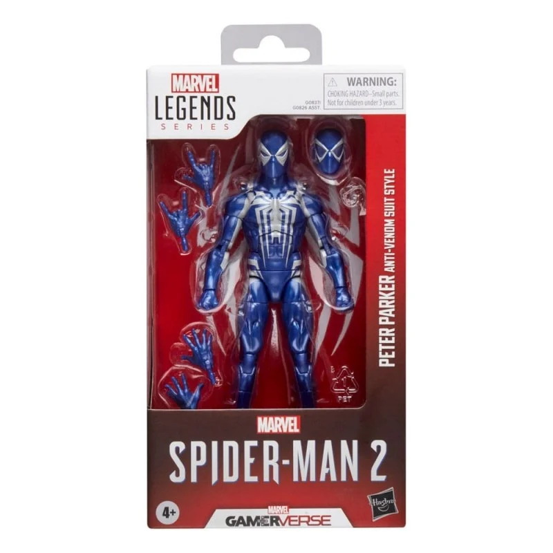 Figura Articulada Peter Parker Anti-Venom Suit - Spiderman 2 Gamerverse Marvel Legends