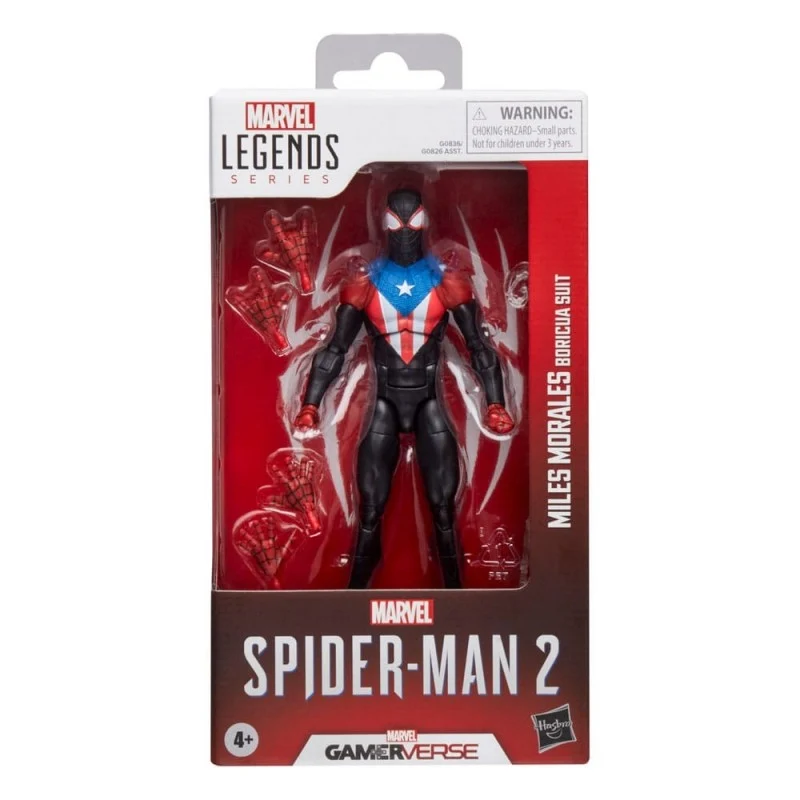Figura Articulada Miles Morales Boricua Suit - Spiderman 2 Marvel Gamerverse Legends