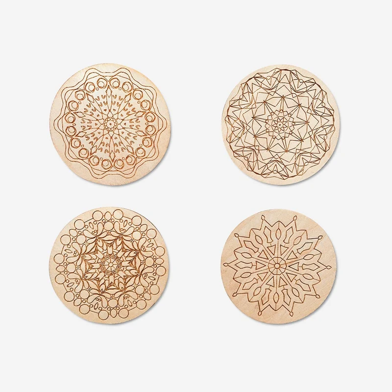 Paint-your-own mandalas. 4 pcs