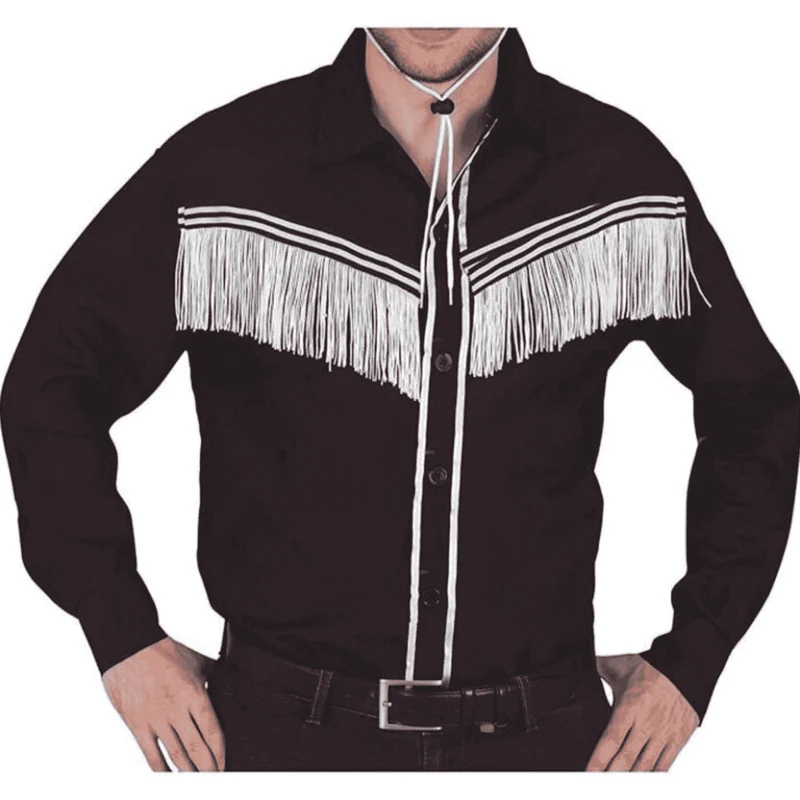 Camisa de Vaquero para Disfraz Adulto Talla L
