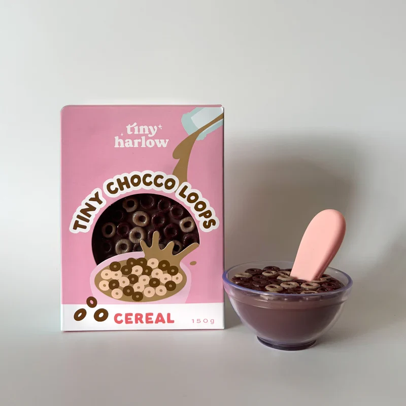 Bol de Cereales con chocolate para muñecas · Tiny Harlow