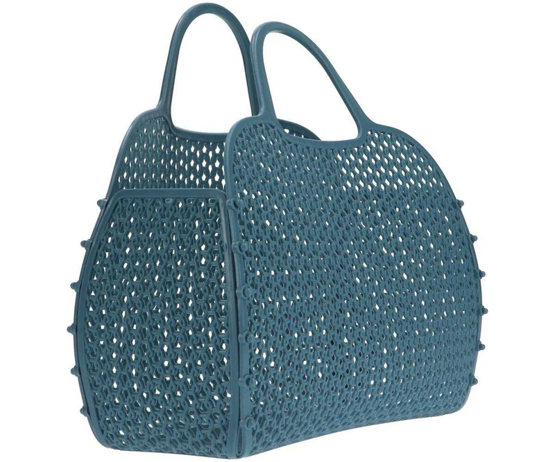 Bolso Plástico Retro Vintage · Sky