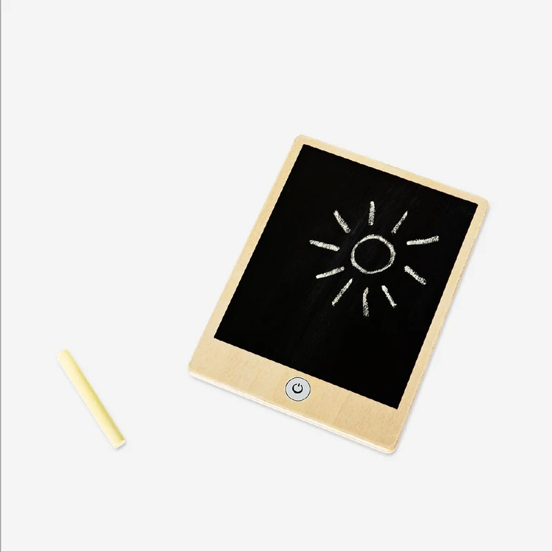 Wooden blackboard tablet with chalk - 3 pcs