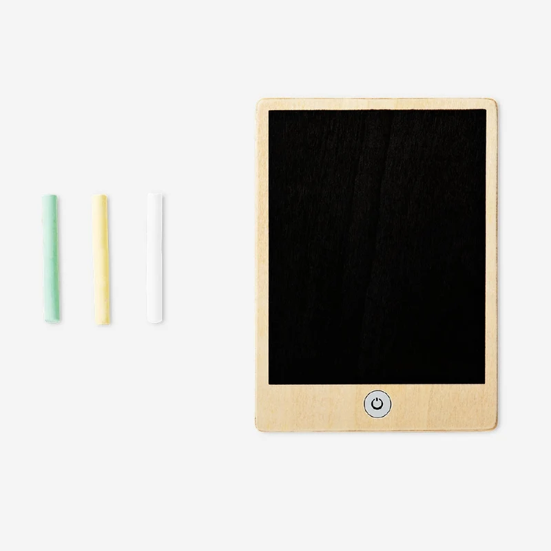 Wooden blackboard tablet with chalk - 3 pcs
