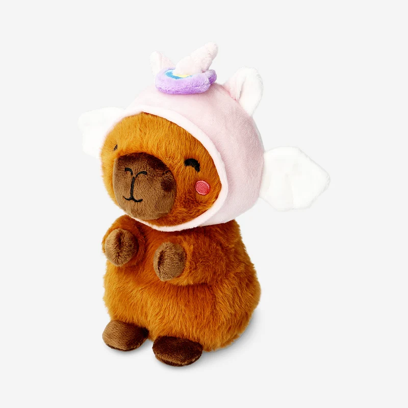 Plush toy - Capybara with unicorn hat