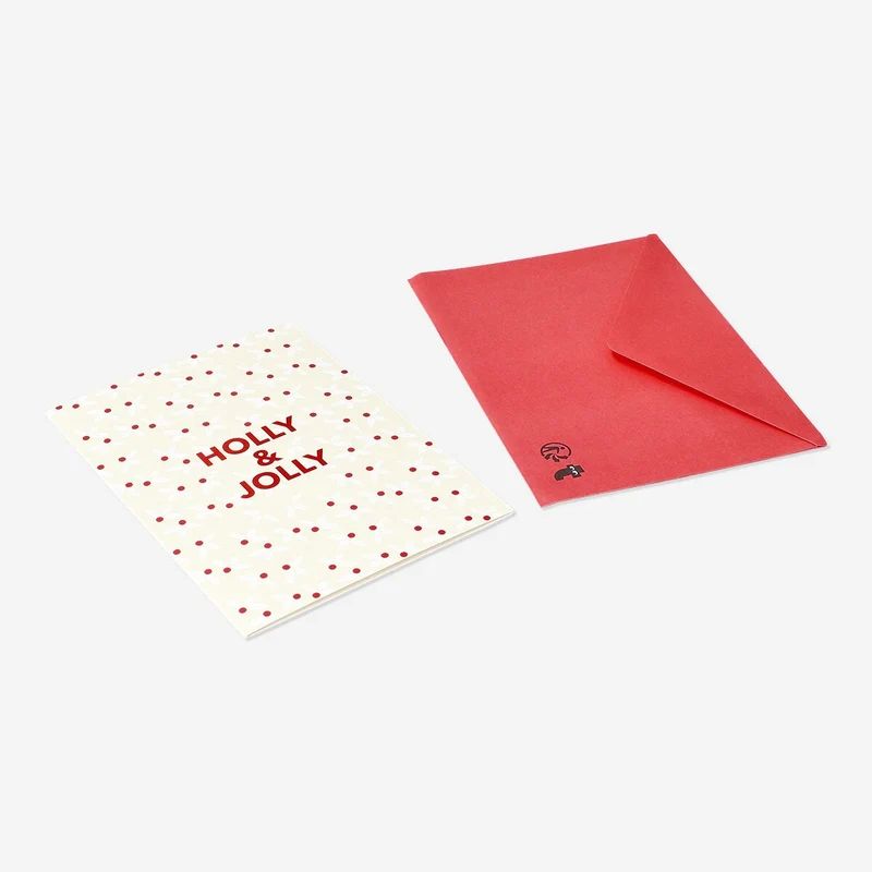 Holly card with envelope