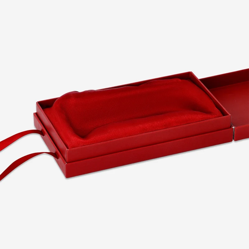Red gift box with handles