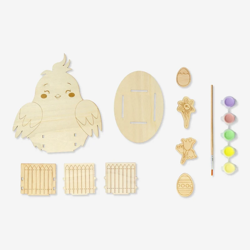 Paint-your-own Easter chicken decoration