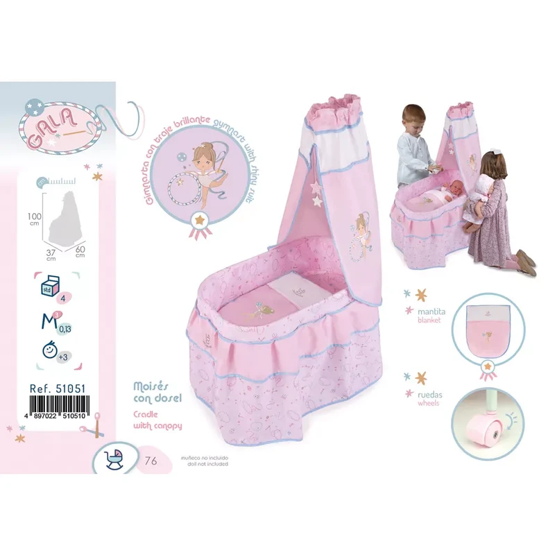Gala Moises para Muñeca hasta 60 cm