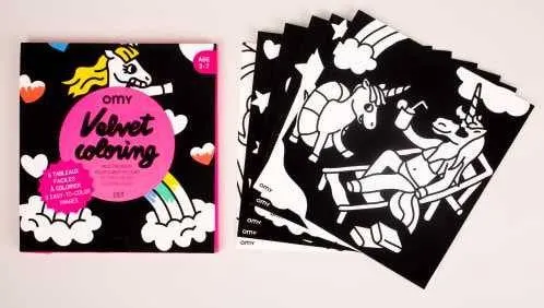 Lámina de Terciopelo Unicornio · OMY