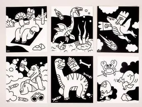 Lámina de Terciopelo Dinos · OMY