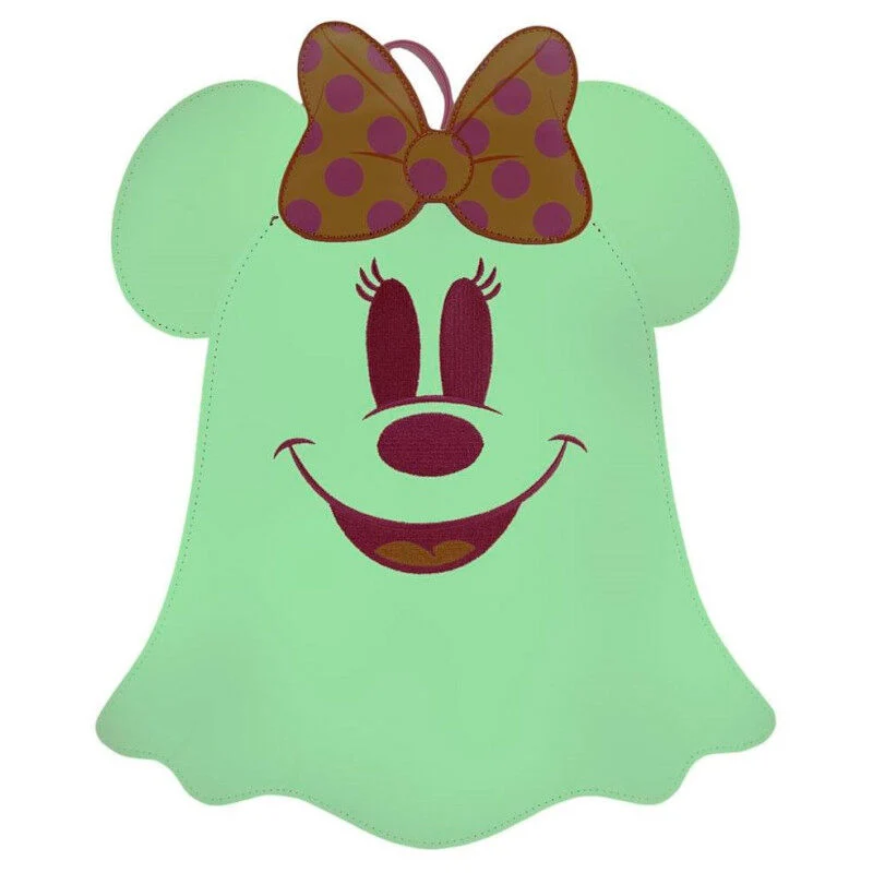 Mochila Fosforescente Fantasma Minnie Mouse - Disney 26cm