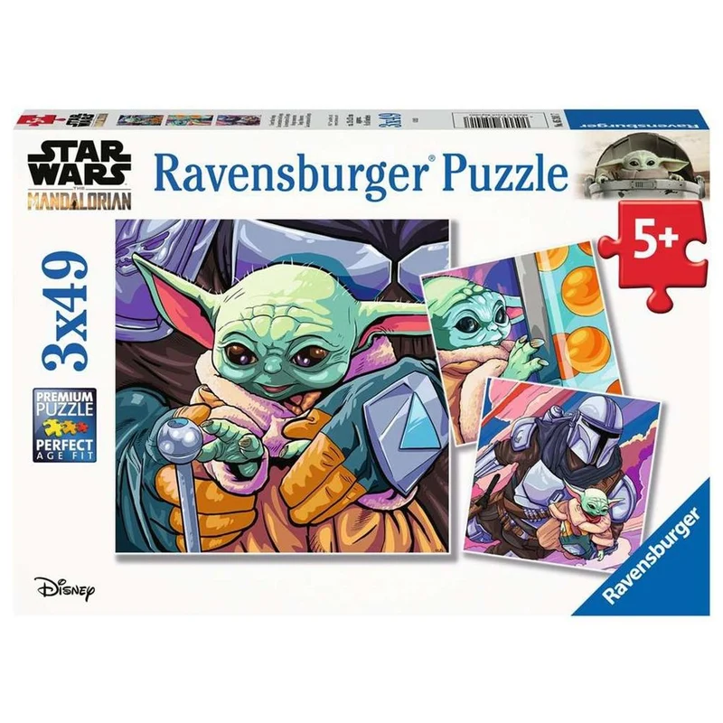 Set Puzzles Baby Yoda - Star Wars The Mandalorian 3x49pzs