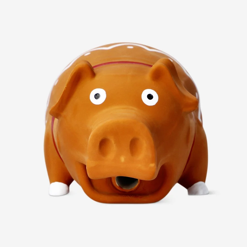 Pet chew toy - Gingerbread toy pig