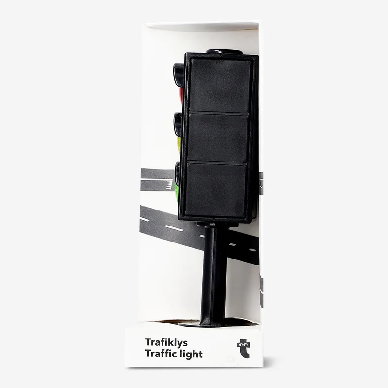 Traffic light with light