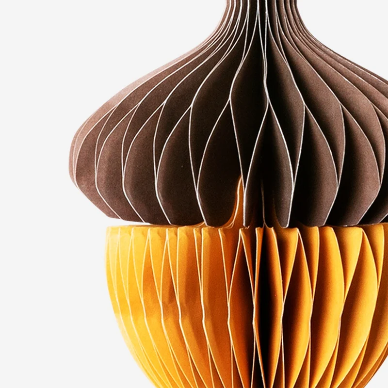 Hanging honeycomb acorn decorations - 2 pcs