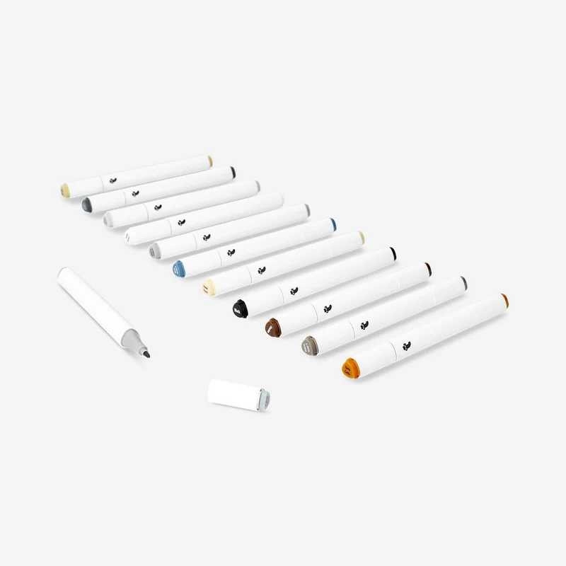 Twin markers neutral shades - 12 pcs