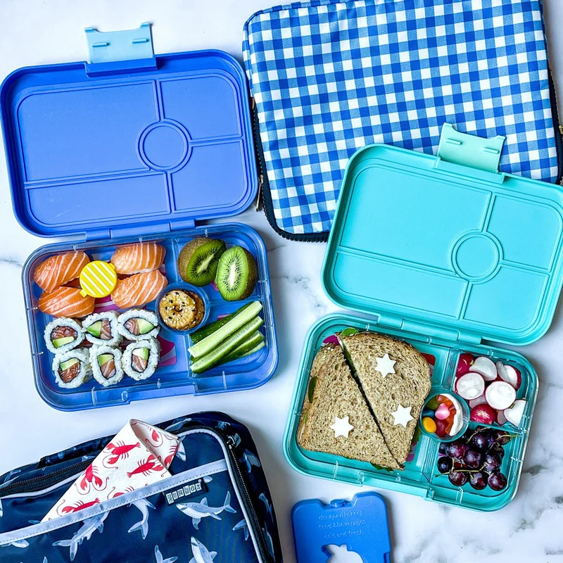Yumbox Tapas 5 compartimentos Antibes Blue jungla