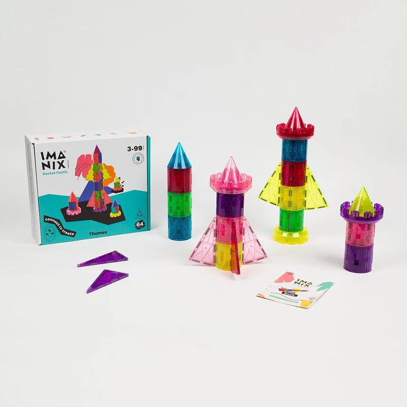 Imanix Rocket Castle 64 piezas · Braintoys