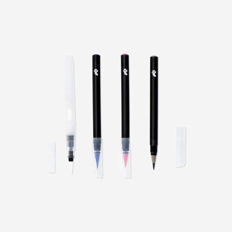 Watercolour markers and water pens - 14 pcs