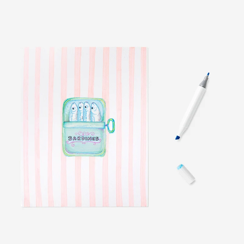Twin markers pastel shades - 12 pcs