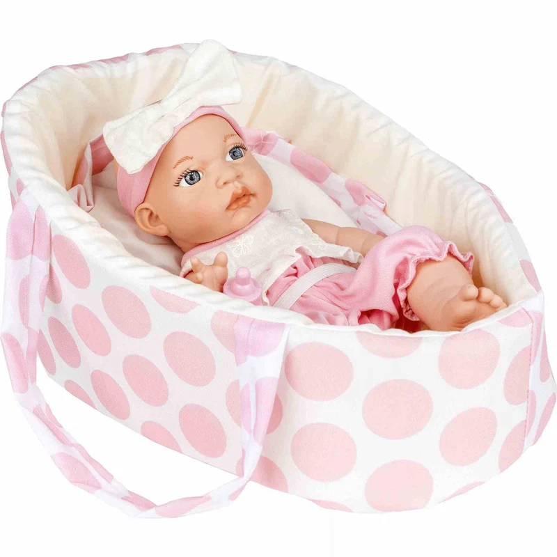 PequeBB | Muñeca de Bebé con Capazo para Jugar y Cuidar