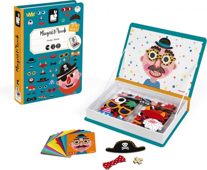 Magneti'Book Crazy Faces Chicos· Janod