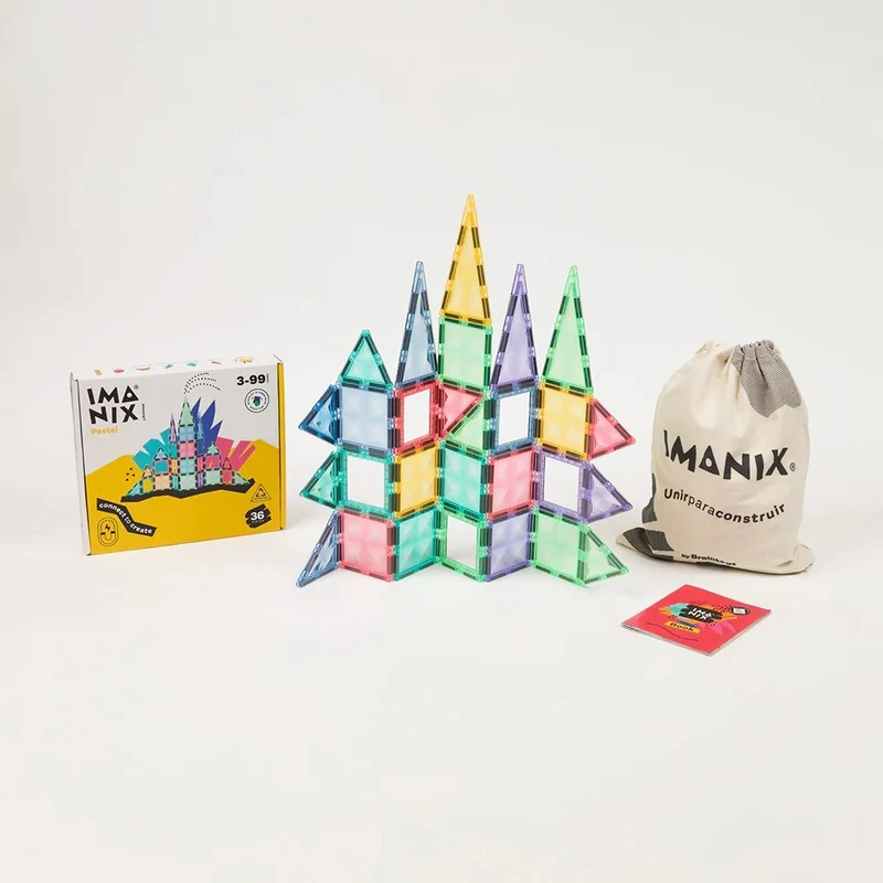 Imanix 36 piezas Pastel · Braintoys